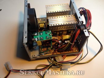 Блок питания компьютера - источник ферритовых колец для преобразователя напряжения